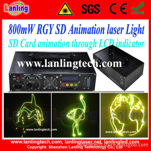 RGY SD Card Animation Laser Light Show System